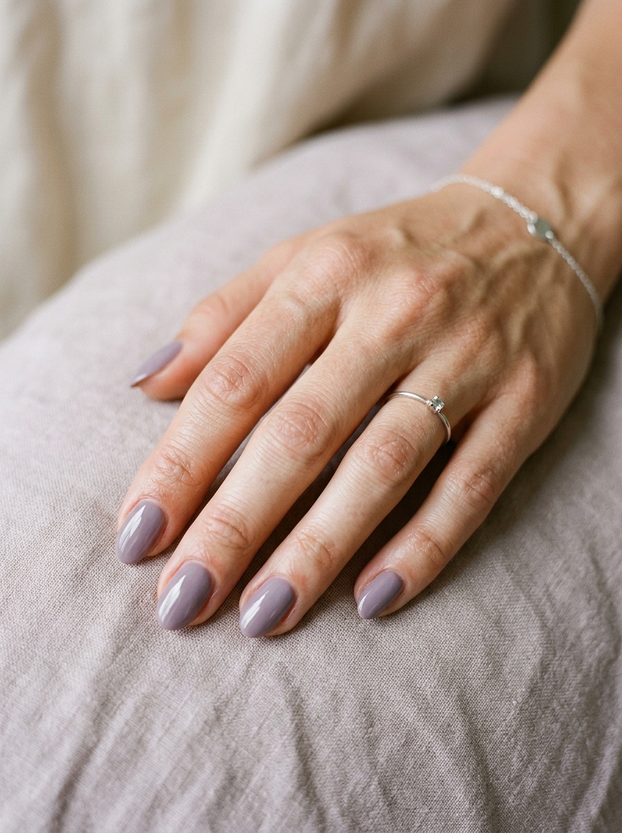 Olive Micro French Nails als September Nägel Inspiration 2026